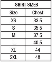 Women's Shirt Size Chart